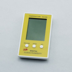 Aparat de masurat umiditatea aerului umidometru umidificator aparat umiditate Ceas termometru digital LCD Ceas digital cu termometru ceas aparat foto