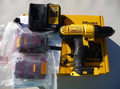 DEWALT DCD771C2 20-Volt Max Lithium-Ion 18V Bormasina 2 Acumulatori 1.3Ah Noua in Cutie DCD771 C2 foto