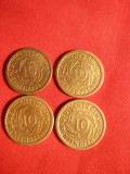 Set 10 Rentenpf.1924 lit.A,D,E,J ,Germania ,bronz ,cal.apr.NC