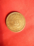Moneda 10 Pf.1935 litera A Germania , bronz , cal.apr.NC