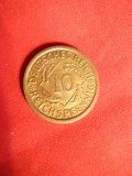 Moneda 10 Pf.1935 litera A Germania , bronz , cal.apr.NC