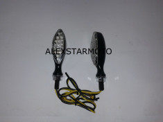 SEMNALE /SEMNALIZARI LED MOTO SCUTER ATV NEGRU foto