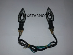 SEMNALE /SEMNALIZARI LED MOTO SCUTER ATV CARBON foto