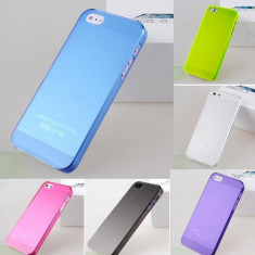 Carcasa Mata Slim 0.3 mm Husa Toc Apple Iphone 5 5S Plastic Transparent ! Livrare Gratuita ! foto