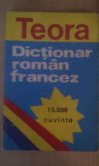 DICTIONAR ROMAN-FRANCEZ,EDITURA TEORA 1997 foto