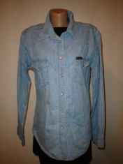 Camasa jeans, Wrangler, 100% originala foto