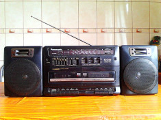 RADIO CASETOFON PANASONIC RX-CT 810 BoomBox + 5 CASETE - SUPER OFERTA foto