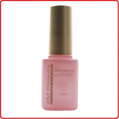 Lac 2M Beauty - Top Coat Non Yellowing, previne ingalbenirea gelului foto