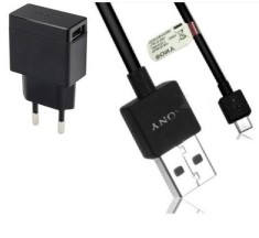Chargeur Original Sony EP880 + Câble Micro USB EC803 - Pour Xperia Z C6602/C6603, Neuf