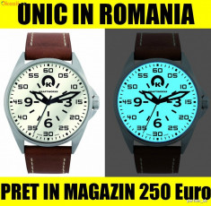 REDUCERE 55% CEAS SUBACVATIC AVIATOR MILITAR BARBAT KRAFTWORXS LUMINEAZA IN INTUNERIC SWISS MADE FOSFORESCENT MADE IN GERMANIA PRET MAGAZIN 249Euro foto