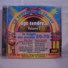 CD Age Tendre volume 2 , La tournee des idoles, dublu, original