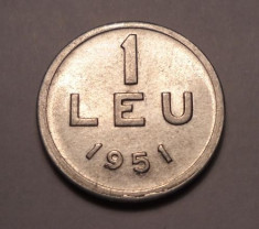 1 leu 1951 UNC 2 foto