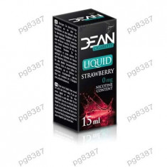 Lichid tigara electronica, capsuni, continut nicotina 0mg, 15ml., DEAN - 400326 foto