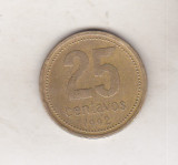 Bnk mnd Argentina 25 centavos 1992 vf, America Centrala si de Sud