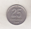 Bnk mnd Argentina 25 centavos 1994 vf, America Centrala si de Sud
