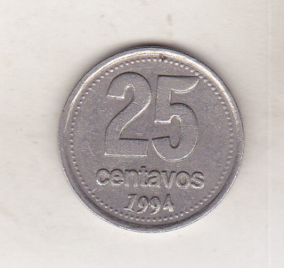 bnk mnd Argentina 25 centavos 1994 vf foto