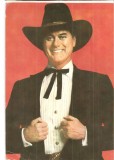 CPI (B4042) LARRY HAGMAN, CARTE POSTALA ILUSTRATA, CASA FILMULUI ACIN, NECIRCULATA,