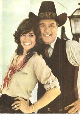 CPI (B4039) LARRY HAGMAN SI LINDA GRAY, CARTE POSTALA ILUSTRATA, CASA FILMULUI ACIN, NECIRCULATA, (2) foto