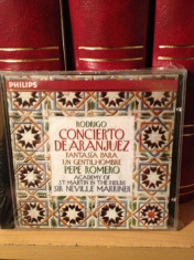 RODRIGO - CONCIERTO DE ARANJUEZ -P. Romero &amp;amp; N. Marriner- 1994/PHILIPS-CD NOU foto