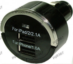 Incarcator auto, USB 5V, 3,1A-113106 foto