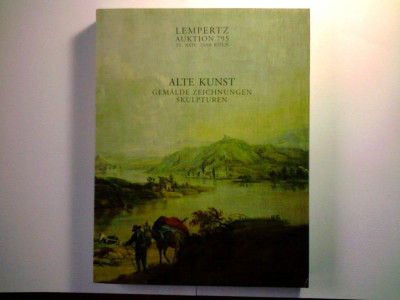 Catalog licitatie Lempertz pictura si arta aplicata din Italia,Germania,Renastere,Baroc,sec.19 foto