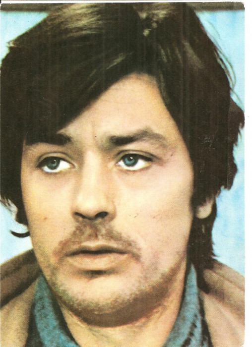 CPI (B4036) ALAIN DELON, CARTE POSTALA ILUSTRATA, CASA FILMULUI ACIN, NECIRCULATA, (4)