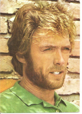 CPI (B4027) CLINT EASTWOOD, CARTE POSTALA ILUSTRATA, CASA FILMULUI ACIN, NECIRCULATA, (25) foto