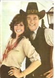 CPI (B4040) LARRY HAGMAN SI LINDA GRAY, CARTE POSTALA ILUSTRATA, CASA FILMULUI ACIN, NECIRCULATA, (7)