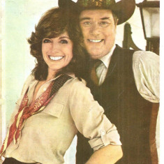 CPI (B4040) LARRY HAGMAN SI LINDA GRAY, CARTE POSTALA ILUSTRATA, CASA FILMULUI ACIN, NECIRCULATA, (7)