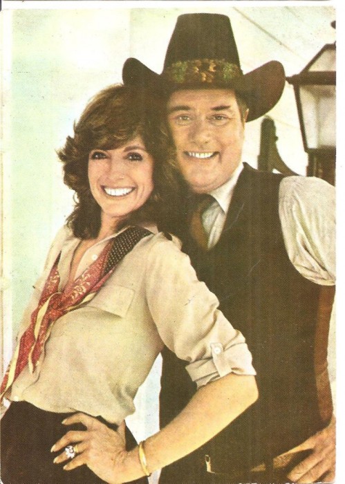 CPI (B4040) LARRY HAGMAN SI LINDA GRAY, CARTE POSTALA ILUSTRATA, CASA FILMULUI ACIN, NECIRCULATA, (7)