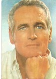 CPI (B4049) PAUL NEWMAN, CARTE POSTALA ILUSTRATA, CASA FILMULUI ACIN, SCRISA SI NECIRCULATA, (1)