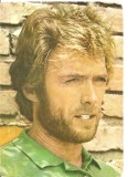 CPI (B4028) CLINT EASTWOOD, CARTE POSTALA ILUSTRATA, CASA FILMULUI ACIN, NECIRCULATA, (sandita)