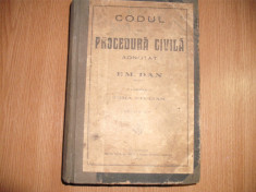 em dan codul de procedura civila adnotat 1921 editia 3 foto