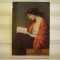 ROMANIA - REPRODUCERE A TABLOULUI &quot; O CARTE NOUA &quot; - EDITURA M. A. ZWILLER - BAZARDGIC - 1905 - CIRCULATA , TIMBRATA .