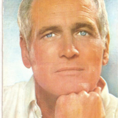 CPI (B4050) PAUL NEWMAN, CARTE POSTALA ILUSTRATA, CASA FILMULUI ACIN, SCRISA SI NECIRCULATA, (2)