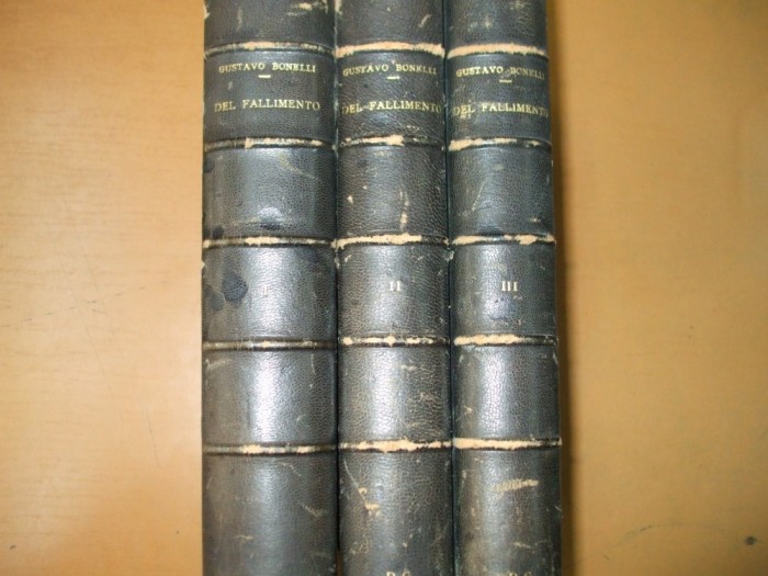Gustavo Bonelli Del Fallimento Milano 1923 3 volume 043