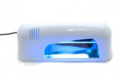 Lampa cu lumina ultravioleta 9W cu neon inclus - Alba sau Roz foto