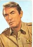 CPI (B4084) GREGORY PECK, CARTE POSTALA ILUSTRATA, CASA FILMULUI ACIN, NECIRCULATA, (4)