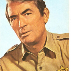 CPI (B4084) GREGORY PECK, CARTE POSTALA ILUSTRATA, CASA FILMULUI ACIN, NECIRCULATA, (4)