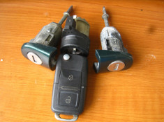 Set yale / butuci + contact + cheie VW Golf IV, Bora, Passat foto