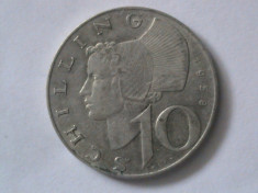 Moneda de Argint 10 schilling 1959 Austria foto