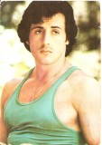CPI (B4092) SYLVESTER STALLONE, CARTE POSTALA ILUSTRATA, CASA FILMULUI ACIN, NECIRCULATA, (2)