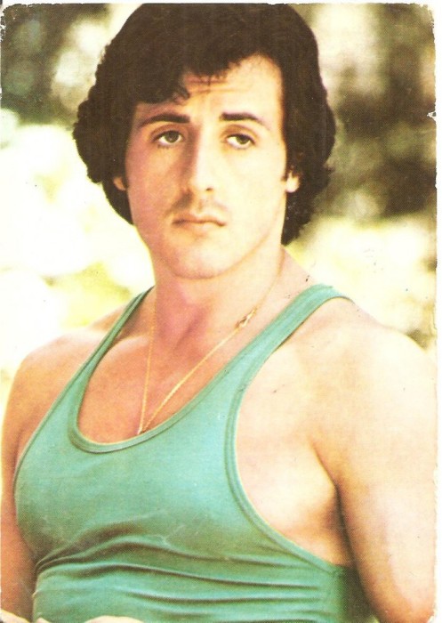 CPI (B4092) SYLVESTER STALLONE, CARTE POSTALA ILUSTRATA, CASA FILMULUI ACIN, NECIRCULATA, (2)