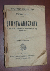 CARTE VECHE , MAGIE / EXPERIMENTE - STIINTA AMUZANTA - TOM TIT foto