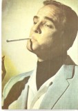 CPI (B4073) MARLON BRANDO IN FILMUL &quot;CONTESA DIN HONG KONG&quot;, CARTE POSTALA ILUSTRATA, CASA FILMULUI ACIN, NECIRCULATA, (4)