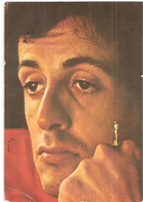 CPI (B4090) SYLVESTER STALLONE, CARTE POSTALA ILUSTRATA, CASA FILMULUI ACIN, NECIRCULATA