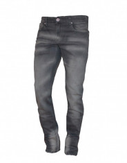 Reducere - Blugi Zara Men Style Croiala Normal Fit Culoare Gri Model Casual PRET NOU 89.99 Ron foto