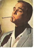 CPI (B4071) MARLON BRANDO, CARTE POSTALA ILUSTRATA, CASA FILMULUI ACIN, NECIRCULATA, (2)