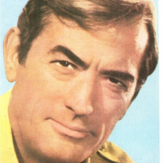 CPI (B4080) GREGORY PECK, CARTE POSTALA ILUSTRATA, CASA FILMULUI ACIN, NECIRCULATA, (1)