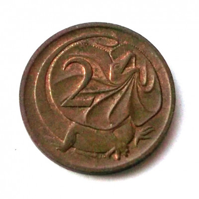 G2. AUSTRALIA 2 CENTS CENTI 1981, 5.20 g., Bronze, 21.6 mm ** foto